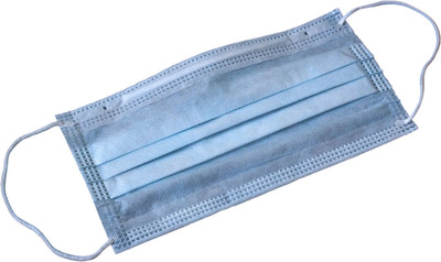 Маска защитная одноразовая ТПКопт Бытовая Трехслойная (100шт)