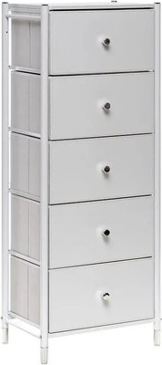 Комод Импэкс Нирита/Хайди 5 ящиков (белый)