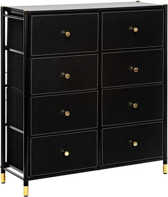 Комод Импэкс Нирита/Хайди 8 ящиков (черный)