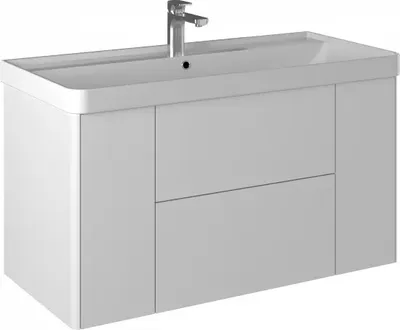 Тумба с умывальником Briz Сенсе 100 / 248 03-20100-20 00 БЕЛ