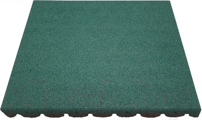 Резиновая плитка Rubtex Classic 500x500x30 (зеленый)