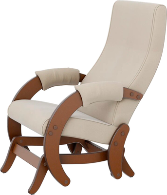 Кресло-маятник Glider Модель 68М (бежевый/орех антик)