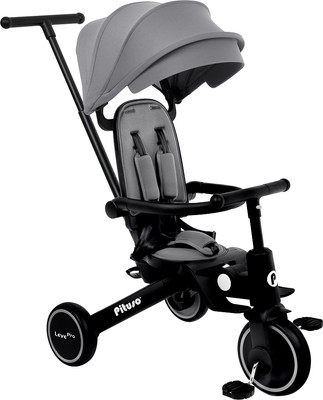 Трехколесный велосипед с ручкой Pituso Leve Pro / T8-Grey (серый)