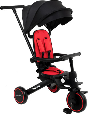 Трехколесный велосипед с ручкой Pituso Leve Pro / T8-Red (красный)