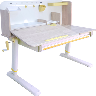 Парта Ergosmart Galeon с книжной полкой (гевея беленая)