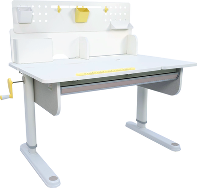 Парта Ergosmart Caravel Mini с книжной полкой Wooden space S