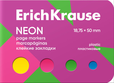Стикеры канцелярские Erich Krause Neon / 61587