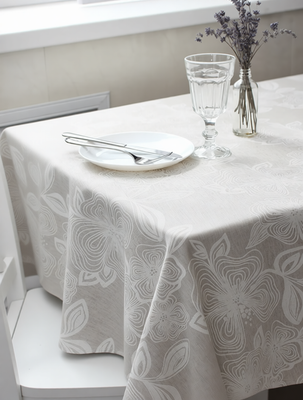Скатерть Моготекс 1809Б-01 рис.2341/4832/26 (Лен/180x150)