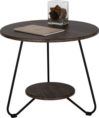 Журнальный столик Мебелик BeautyStyle 38 (дуб шоле коричневый/черный)