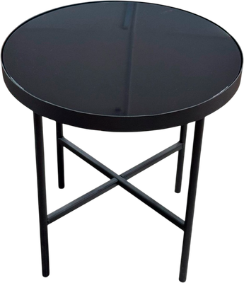 Журнальный столик Мебелик МеталлАрт М011 (стемалит черный/черный)