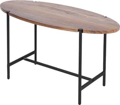 Журнальный столик Мебелик МеталлАрт М025 (коричневый дуб/черный)