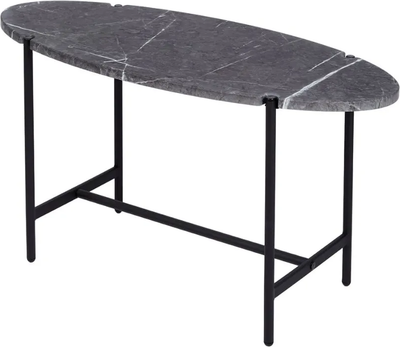 Журнальный столик Мебелик МеталлАрт М025 (черный мрамор/черный)