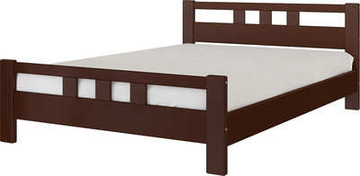 Полуторная кровать Bravo Мебель Вероника-2 120x200 (орех)