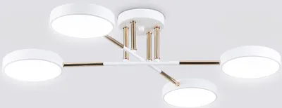 Люстра Ambrella FL516331/4 WH/FGD (белый/золото)