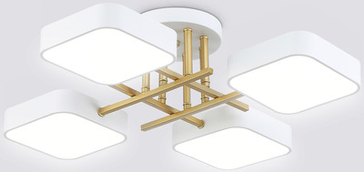 Люстра Ambrella FL516341/4 WH/GD (белый/золото)
