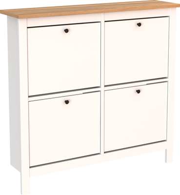 Тумба для обуви Mio Tesoro Сага 113x108 2.08.10.180.14 (белый/ясень)