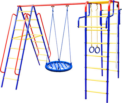 Игровой комплекс Пионер Дачный (качели гнездо 80см, сетка)