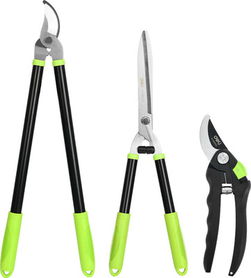 Набор садовых инструментов Deli EDL580003 (зеленый/черный)
