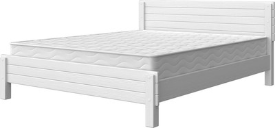 Двуспальная кровать Bravo Мебель Рейма 160x200 (белый античный)