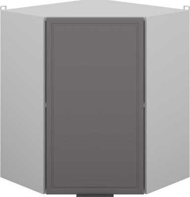 Шкаф навесной для кухни Arvento Корнелия Флок-плюс ВШУ угловой (графит софт)