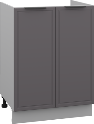Шкаф под мойку Arvento Корнелия Флок-плюс НШ60м (графит софт)