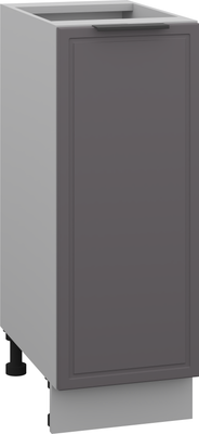 Шкаф-стол кухонный Arvento Корнелия Флок-плюс НШ30р без столешницы (графит софт)