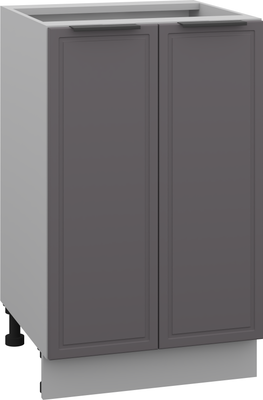 Шкаф-стол кухонный Arvento Корнелия Флок-плюс НШ50р без столешницы (графит софт)