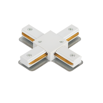 Коннектор для шинопровода INhome X-тип XRB-WH / 4690612060675