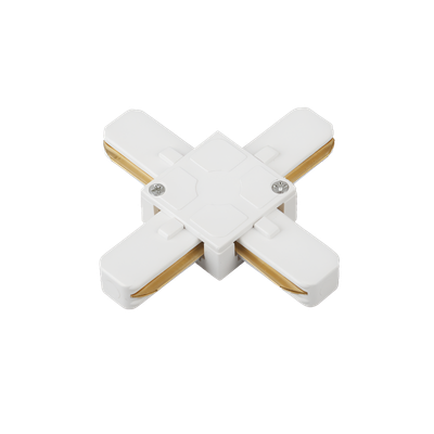 Коннектор для шинопровода INhome X-тип XSB-WH / 4690612060514