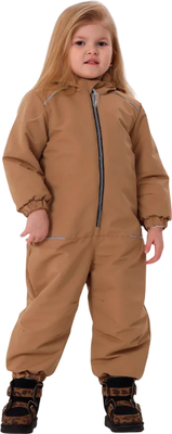 Комбинезон прогулочный детский MOWbaby Lappy / 157/10-92 (р.92, латте)