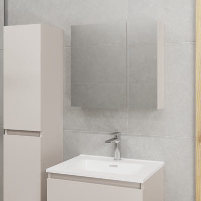 Шкаф с зеркалом для ванной Lauter Mia 60 (кашемир)