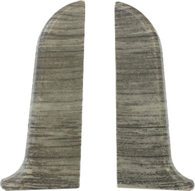 Заглушка для плинтуса LinePlast ПВХ 58мм L020 (2шт, дуб грейсланд, флоупак)