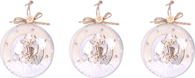 Набор шаров новогодних Darvish DV-C-78 (3шт, прозрачный)