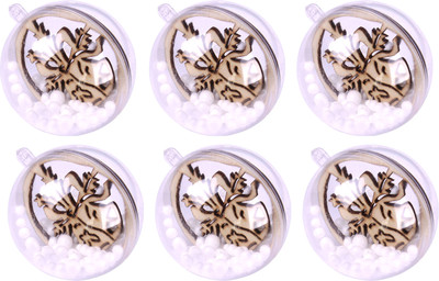 Набор шаров новогодних Darvish DV-C-79 (6шт, прозрачный)