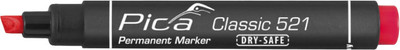 Набор маркеров строительных Pica Classic 2-6мм / 521/40  (10шт, красный)