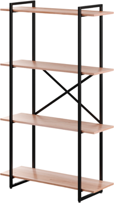 Стеллаж Gutta 4 полки 151x92x34 (эвок/черный)