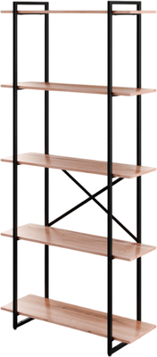 Стеллаж Gutta 5 полок 196x92x34 (эвок/черный)