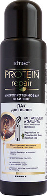 Лак для укладки волос Витэкс Protein Repair Микропротеиновый стайлинг Максимальной фиксации (500мл, без распылителя)
