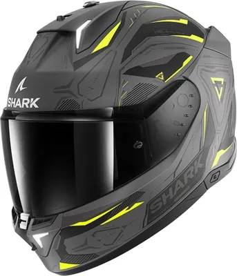 Мотошлем Shark Helmets Skwal i3 Linik Mat (р. S, серый/желтый)