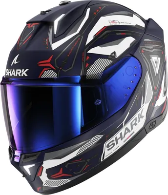 Мотошлем Shark Helmets Skwal i3 Linik Mat (р. XL, синий/белый/красный)