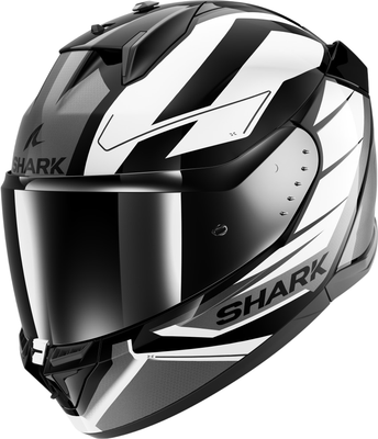 Мотошлем Shark Helmets D-Skwal 3 Sizler (р. 2XL, черный/белый/серый)