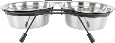 Набор мисок для животных ZooZooZoo на подставке SWT-6010-780 (черный)