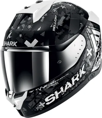Мотошлем Shark Helmets Skwal i3 Hellcat / HE0828E-KUS-S (S, черный/белый)