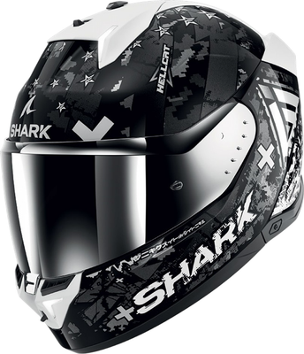 Мотошлем Shark Helmets Skwal i3 Hellcat / HE0828E-KUS-XXL (2XL, черный/белый)