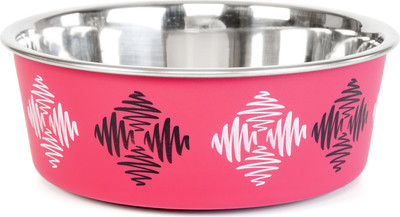 Миска для животных ZooZooZoo Ромбы SWT-6001-600/rhomb (розовый)