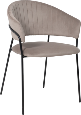 Стул Алвест AV 433 (светло-коричневый бархат H-61/черный)