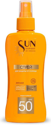 Спрей солнцезащитный Krassa Sun Expert SPF 50 (180мл)