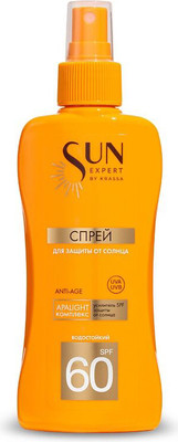 Спрей солнцезащитный Krassa Sun Expert SPF 60 (180мл)