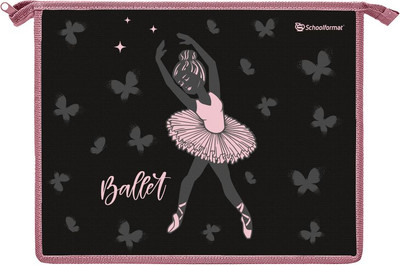 Папка для тетрадей Schoolformat Балерина / ПТКМ1А5-Б (розовый)