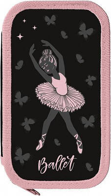 Пенал Schoolformat Балерина / ПК2-Б (черный)